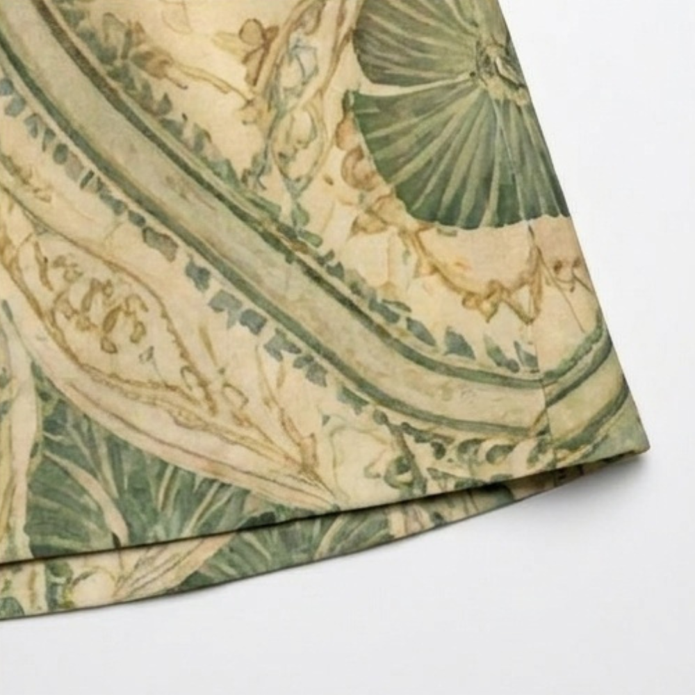 Serenza – Women's Vintage Tapestry Plus-Size Midi Dress