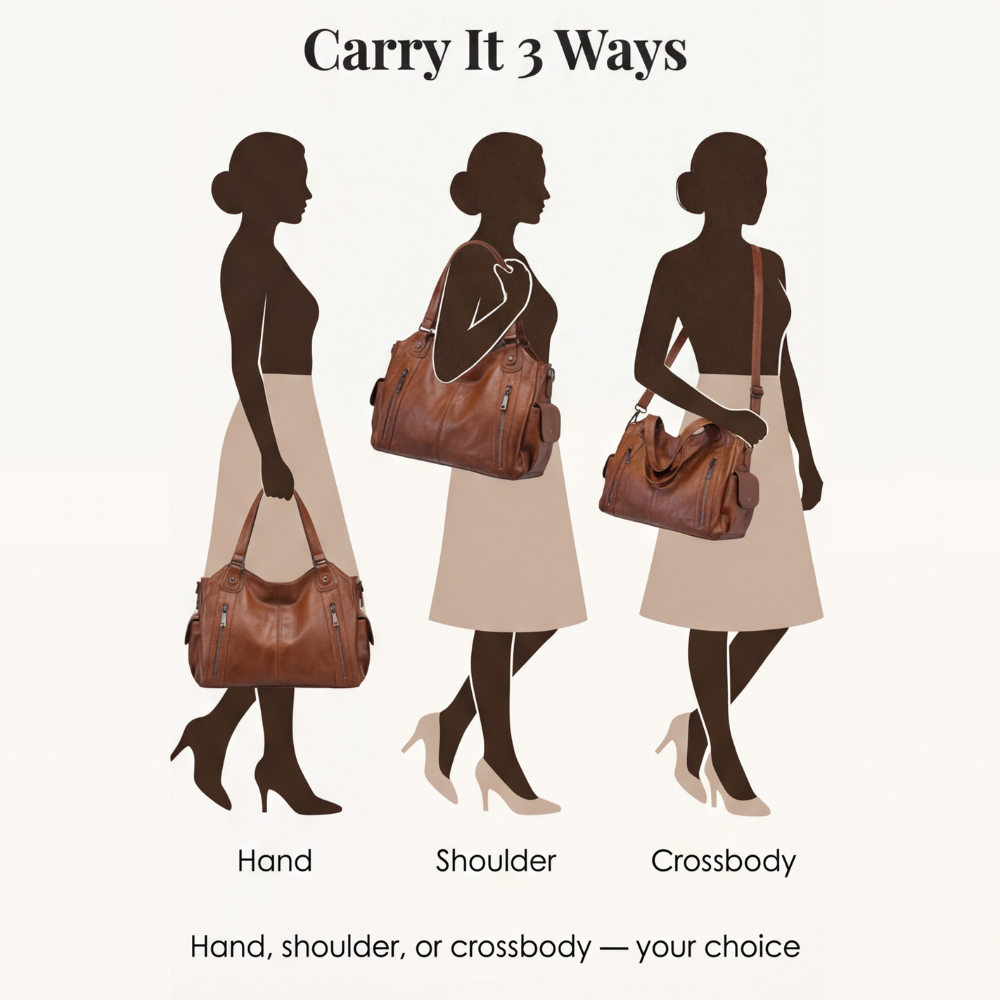 Velura Soft Vegan Leather Everyday Tote