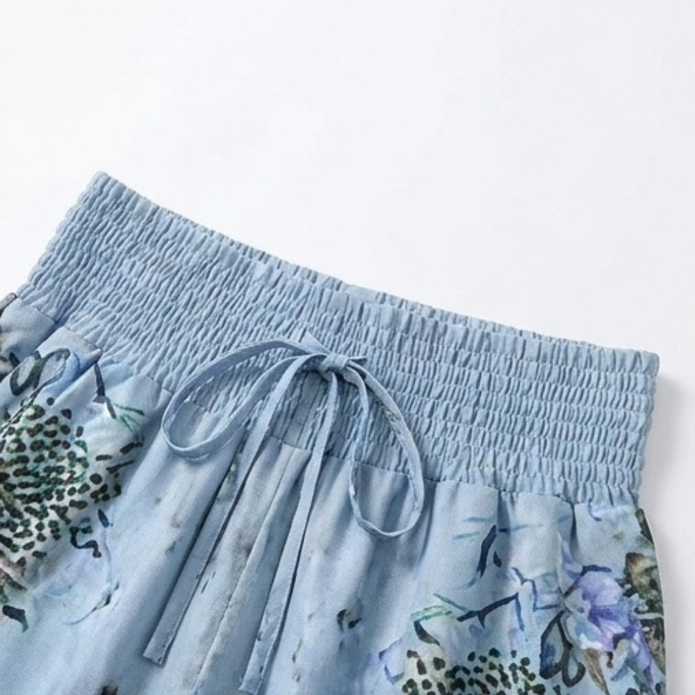 Lunavia – Women's Boho Floral Wide-Leg Pants