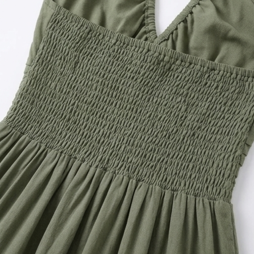 Solenne – Women's Flowy Halter Maxi Dress