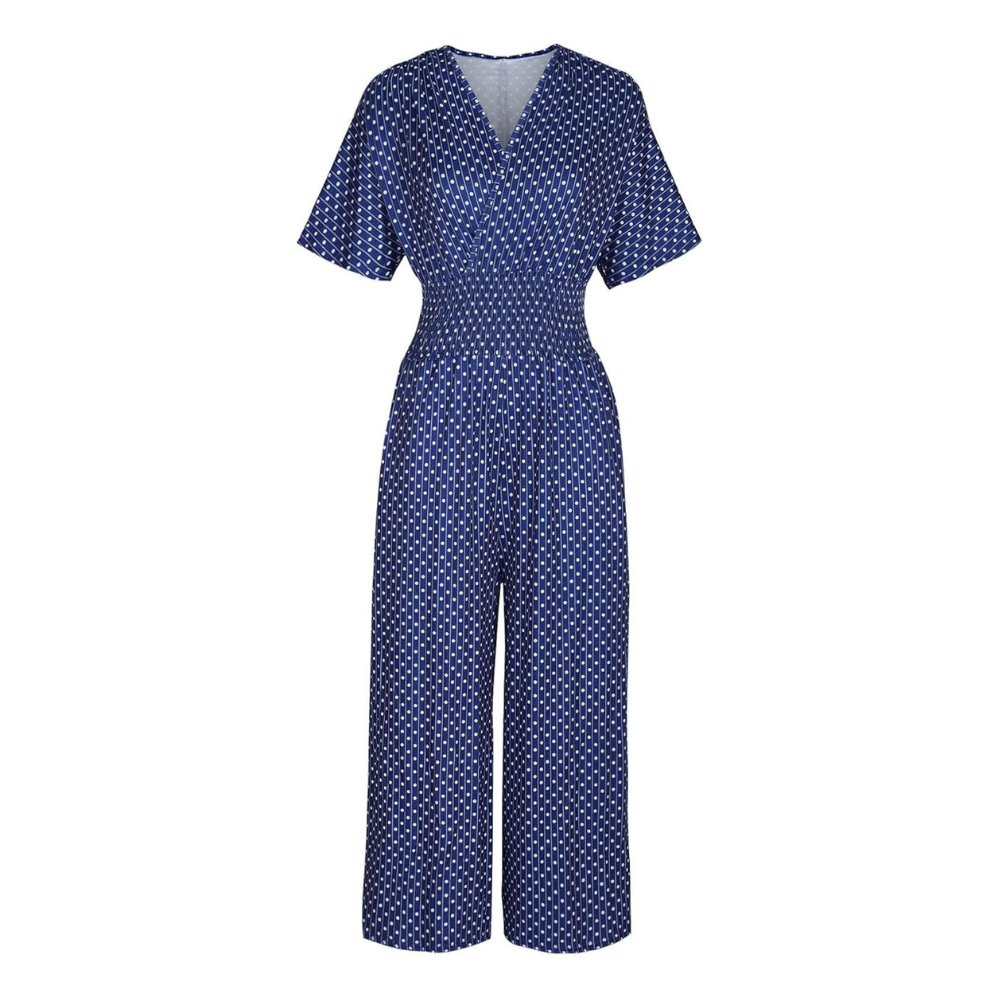 Lunessa – Women's Polka Dot Wide-Leg Jumpsuit