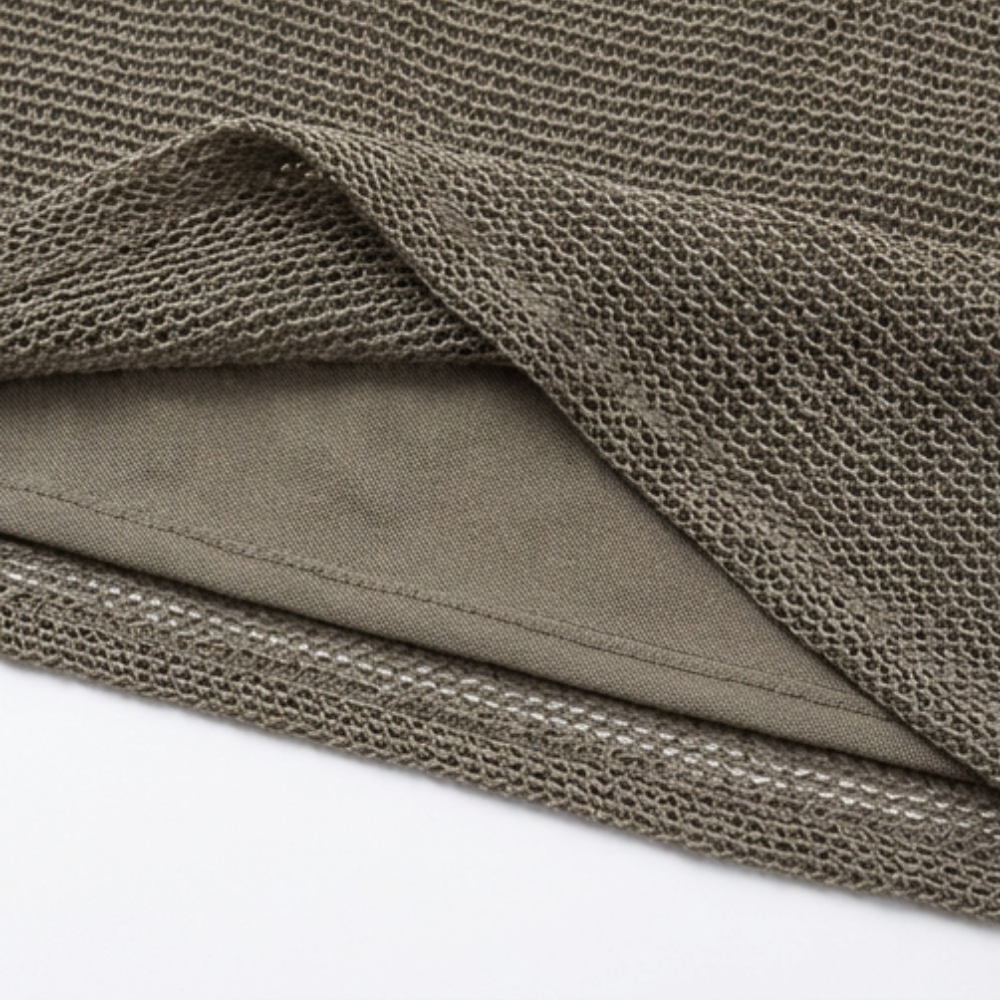 Lunessa – Draped Cowl-Neck Knit Halter Top