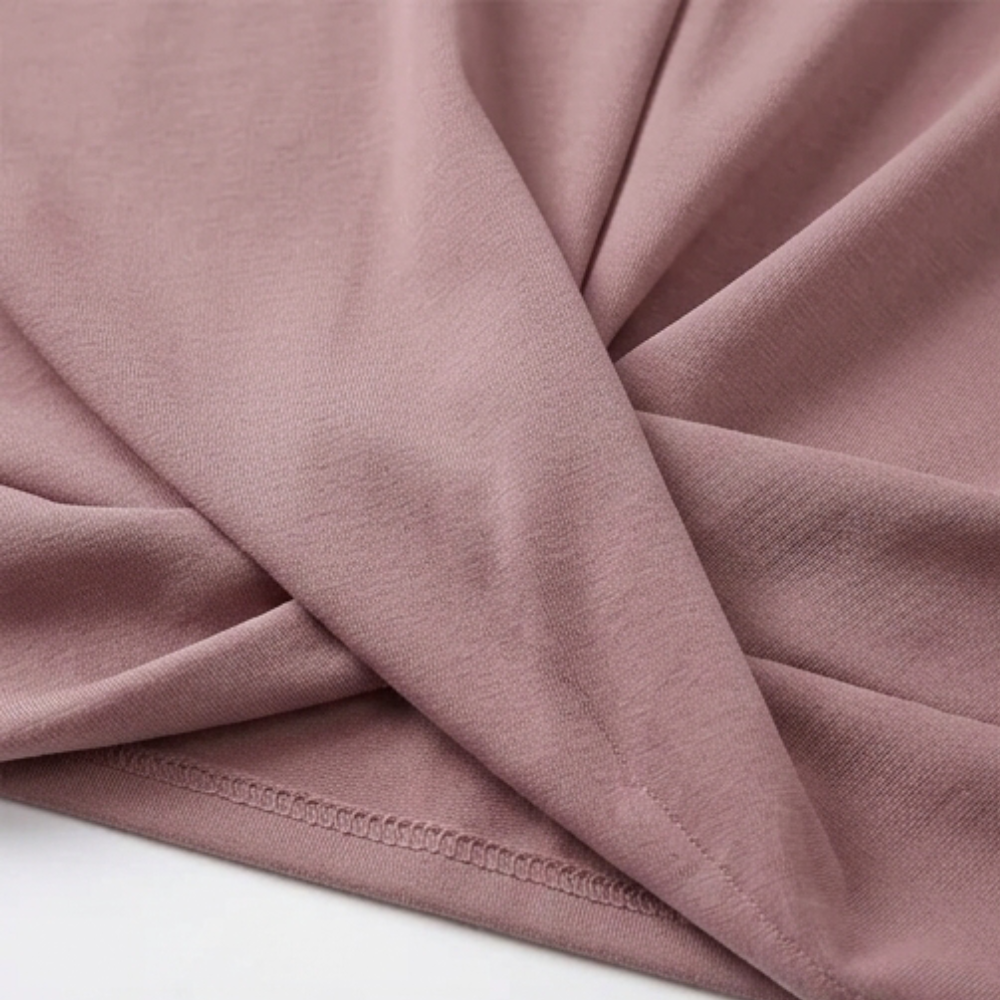 Veluna – Twist-Knot V-Neck Top for Effortless Everyday Style