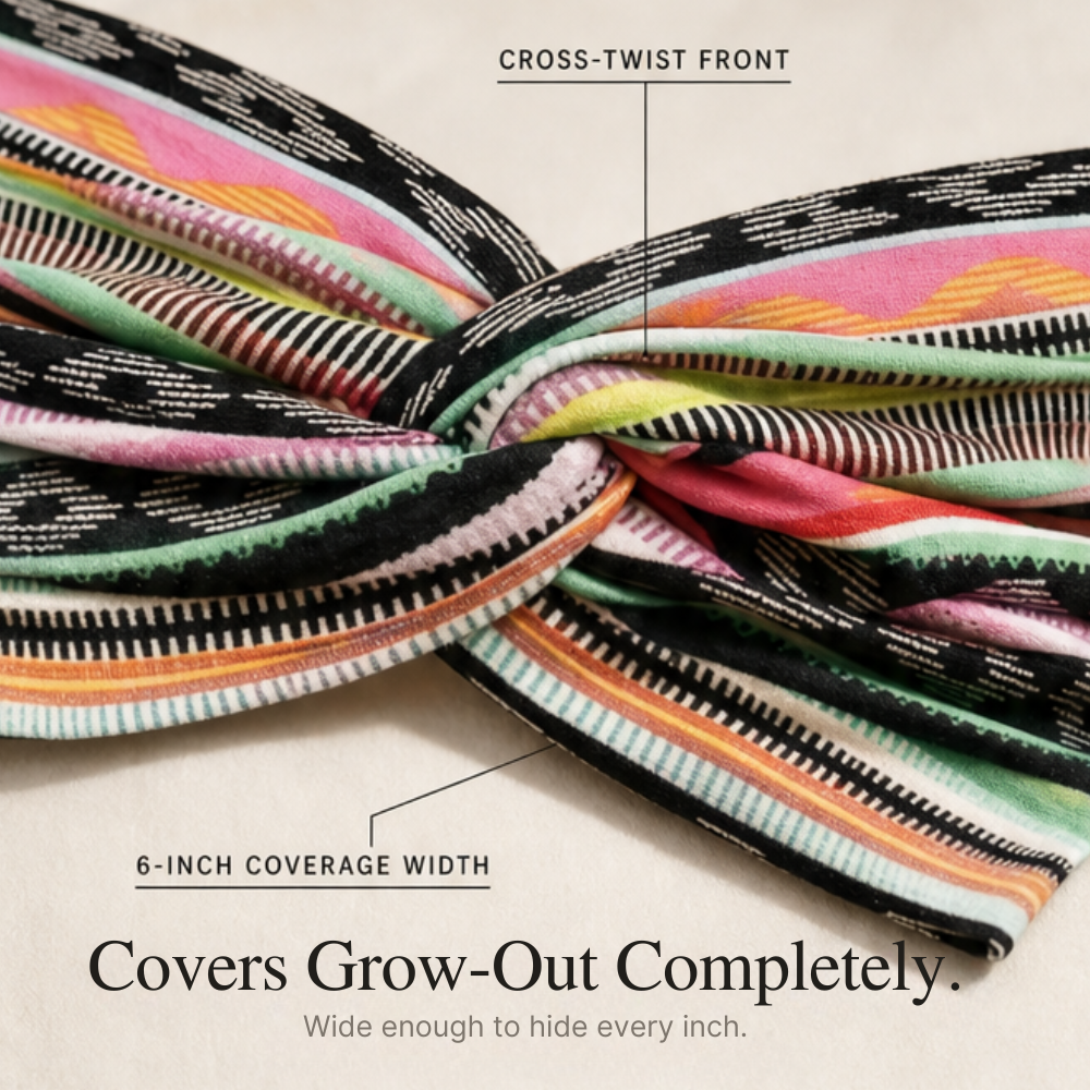 Lirelle – Boho Print Wide Headband