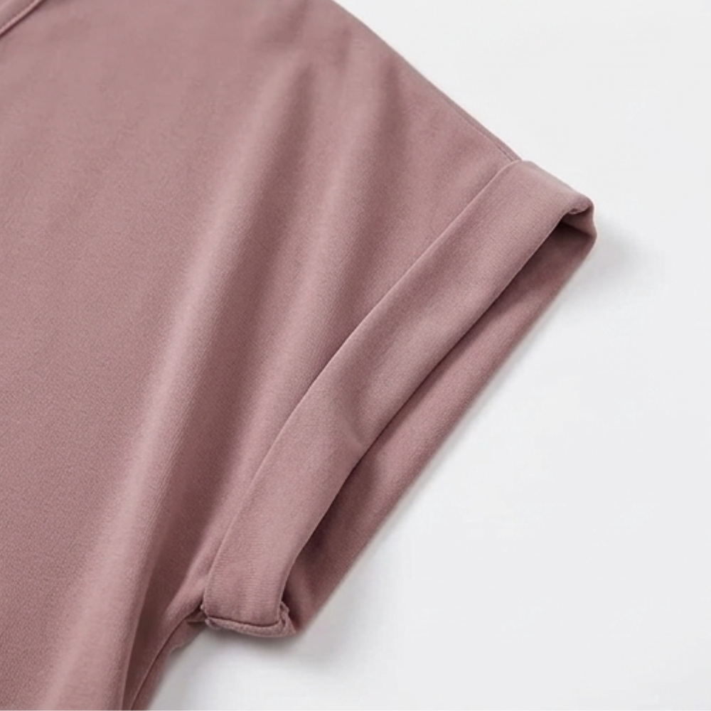 Veluna – Twist-Knot V-Neck Top for Effortless Everyday Style
