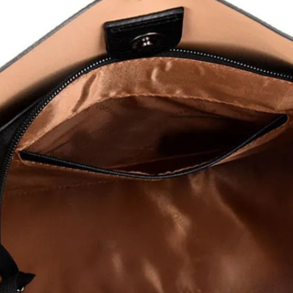 Tessara - Structured Pebbled Leather Tote Bag