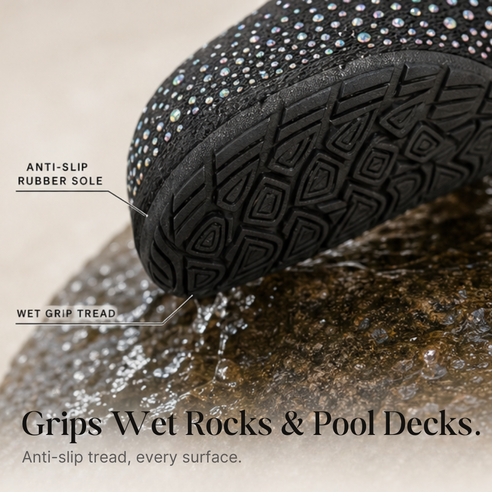 Sparkella – Rhinestone Slip-On Water Shoes