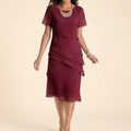 Velara – Women's elegant ruffle midi dress