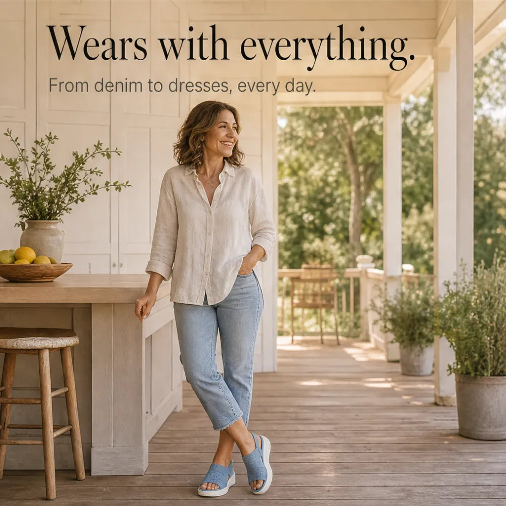 Soleva – Knit Platform Comfort Sandals for Women