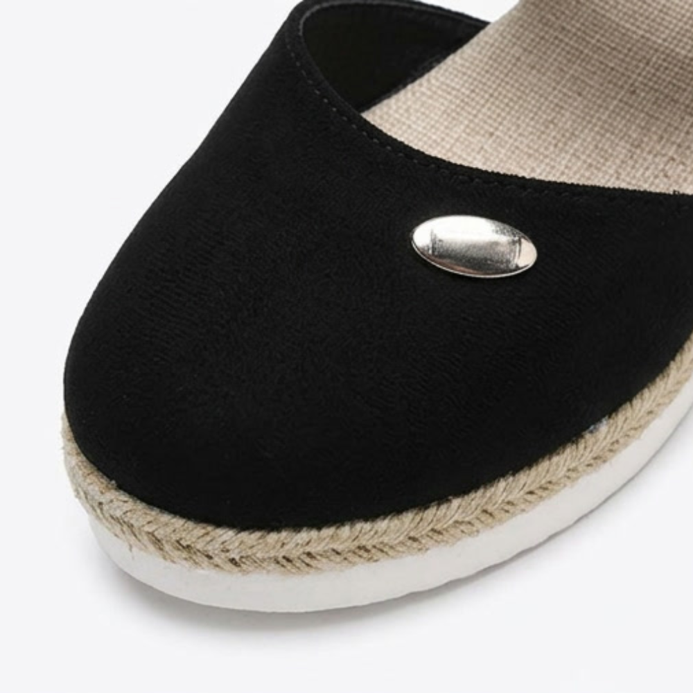 Stepwell – Cushioned espadrille wedge sandals