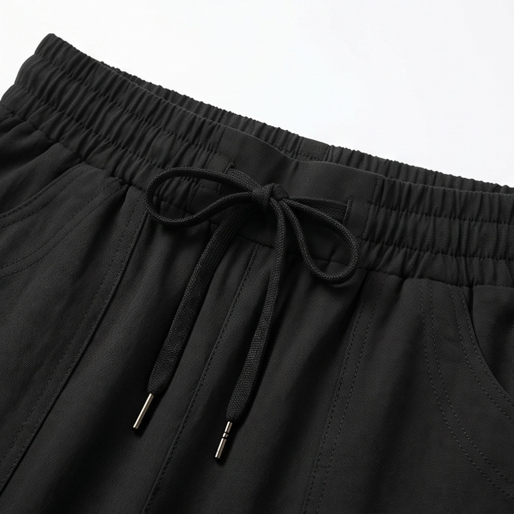 Lounella – Women's Soft Cropped Wide-Leg Pants