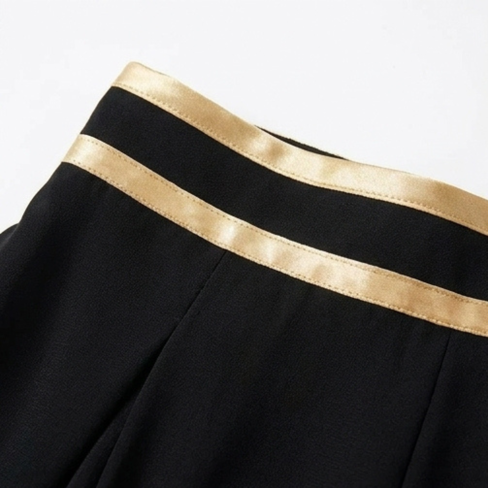 Florenza™ – Wide-Leg Pants with Gold Trim