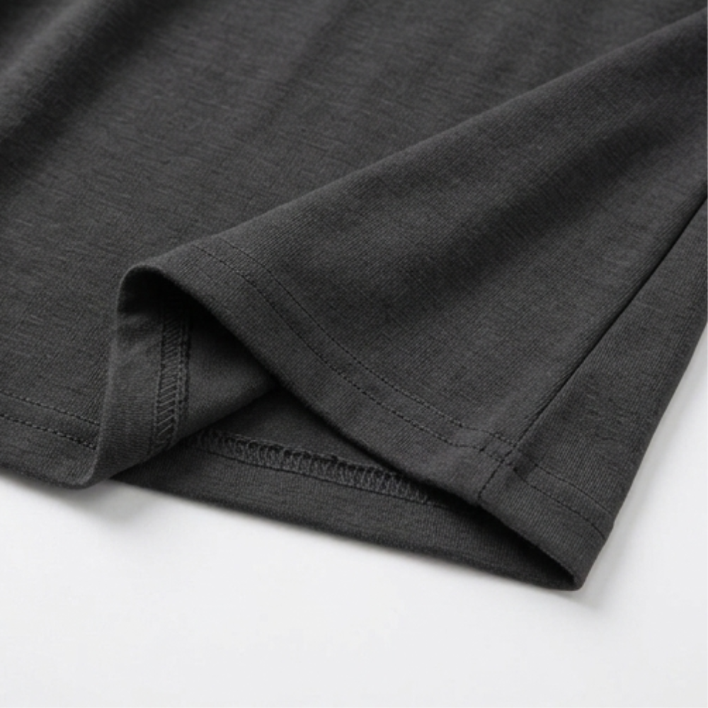 Veluna – Crossover V-Neck Midi Dress with Pockets