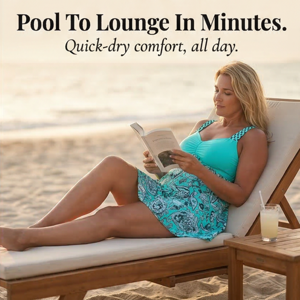Shorela - Two Piece Swim Set with Full Coverage