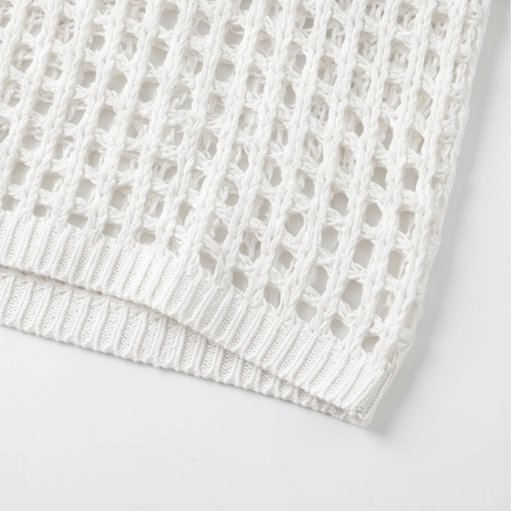 Solenya – Women's Breezy Open-Knit Summer Top