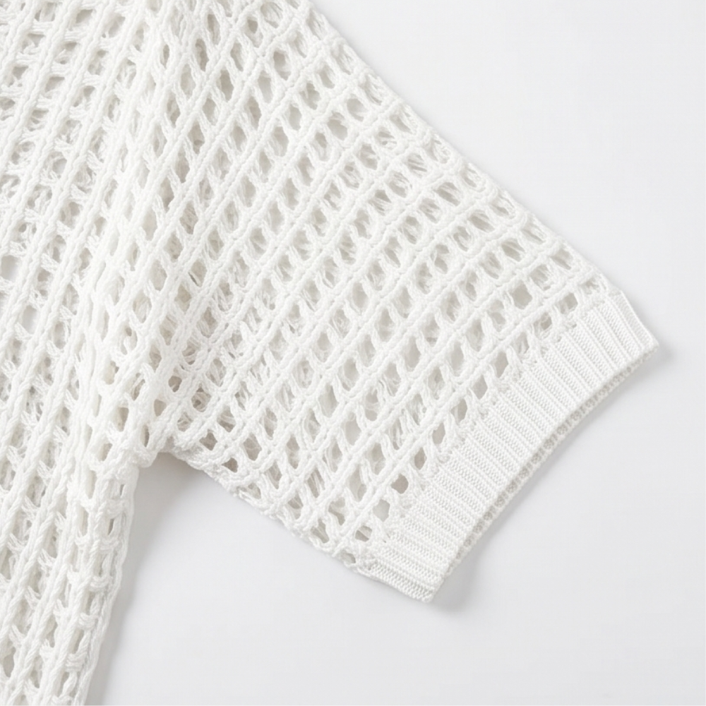 Solenya – Women's Breezy Open-Knit Summer Top