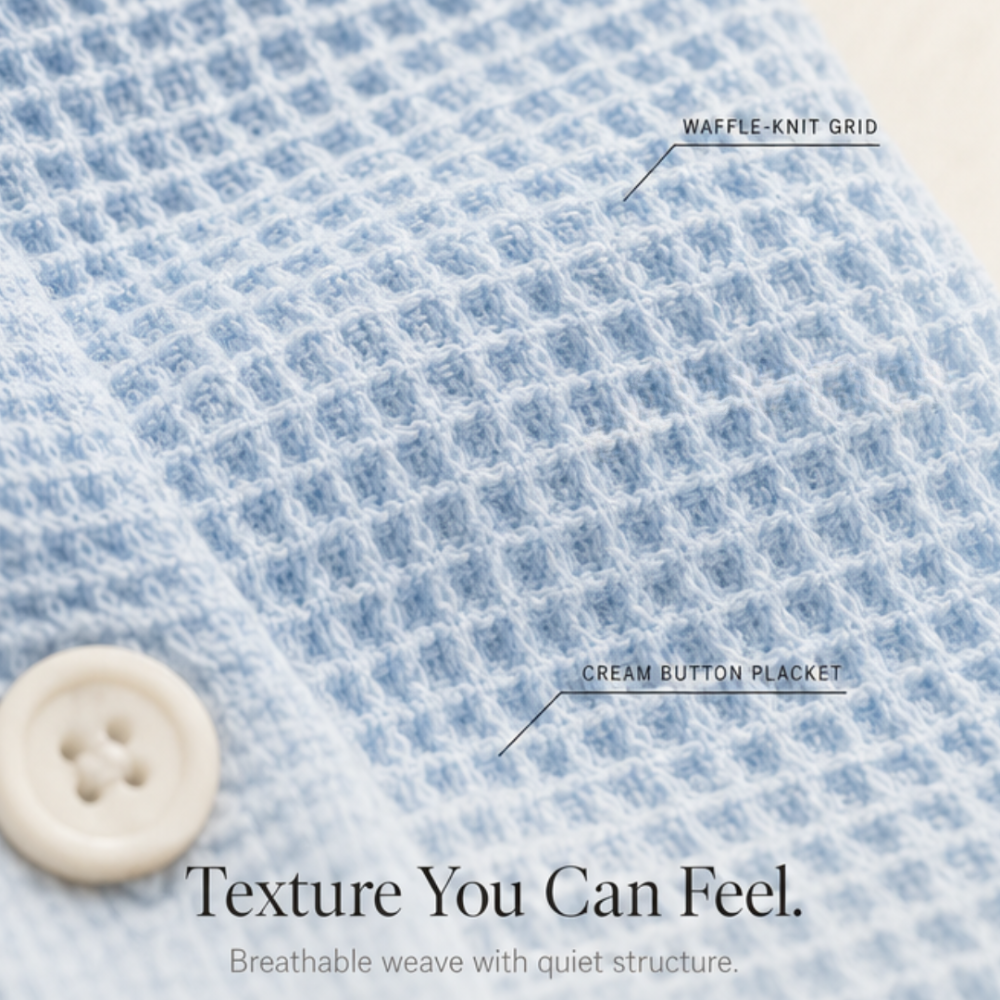 Vienelle – Women's Waffle-Knit Two-Piece Set