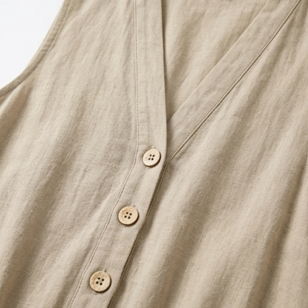 Solaine – Women's breezy button front jumpsuit