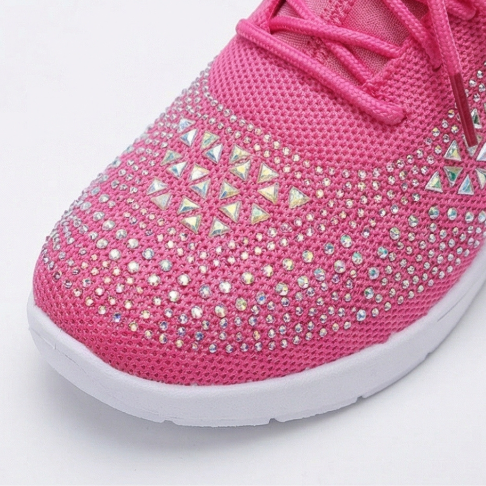 Stellara – Women’s Rhinestone Wedge Sneakers