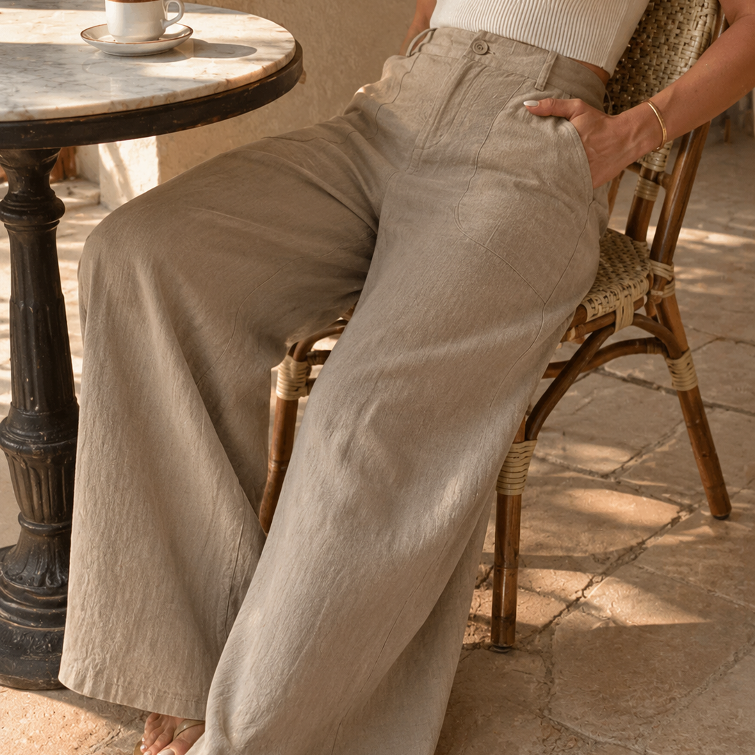 Solenne™ – High-Waist Wide-Leg Palazzo Pants