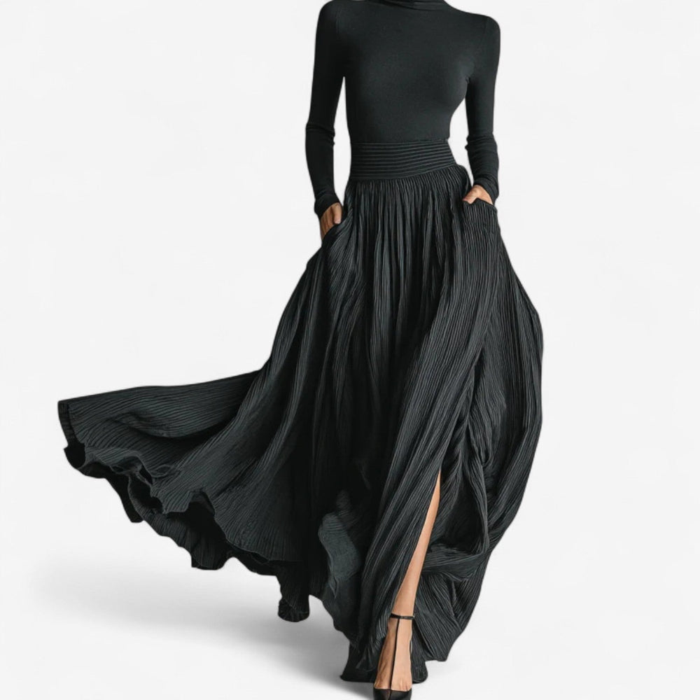 Linara - Women's High Waisted Maxi Skirt