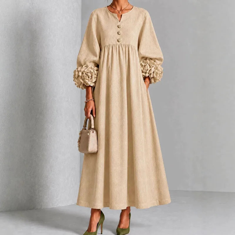 Josephine | Floral Cuff Maxi Dress