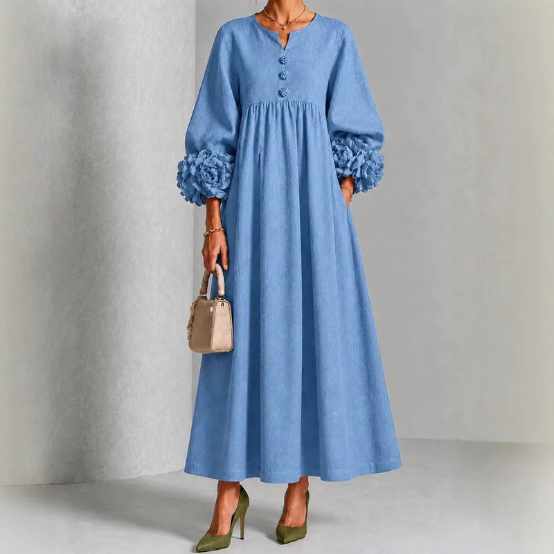 Josephine | Floral Cuff Maxi Dress