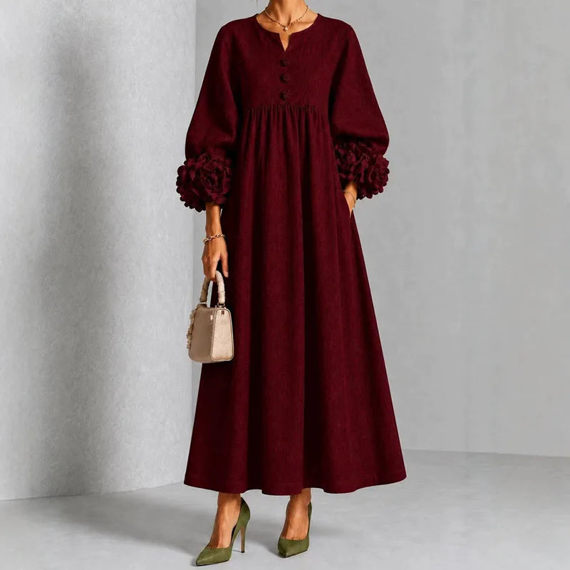 Josephine | Floral Cuff Maxi Dress