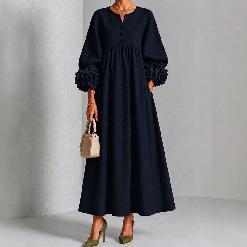Josephine | Floral Cuff Maxi Dress