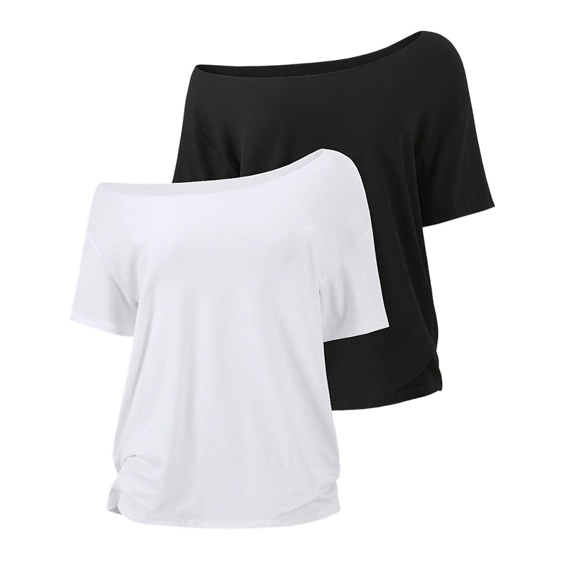 Elowen – Women's Soft Cotton Off Shoulder Top Set