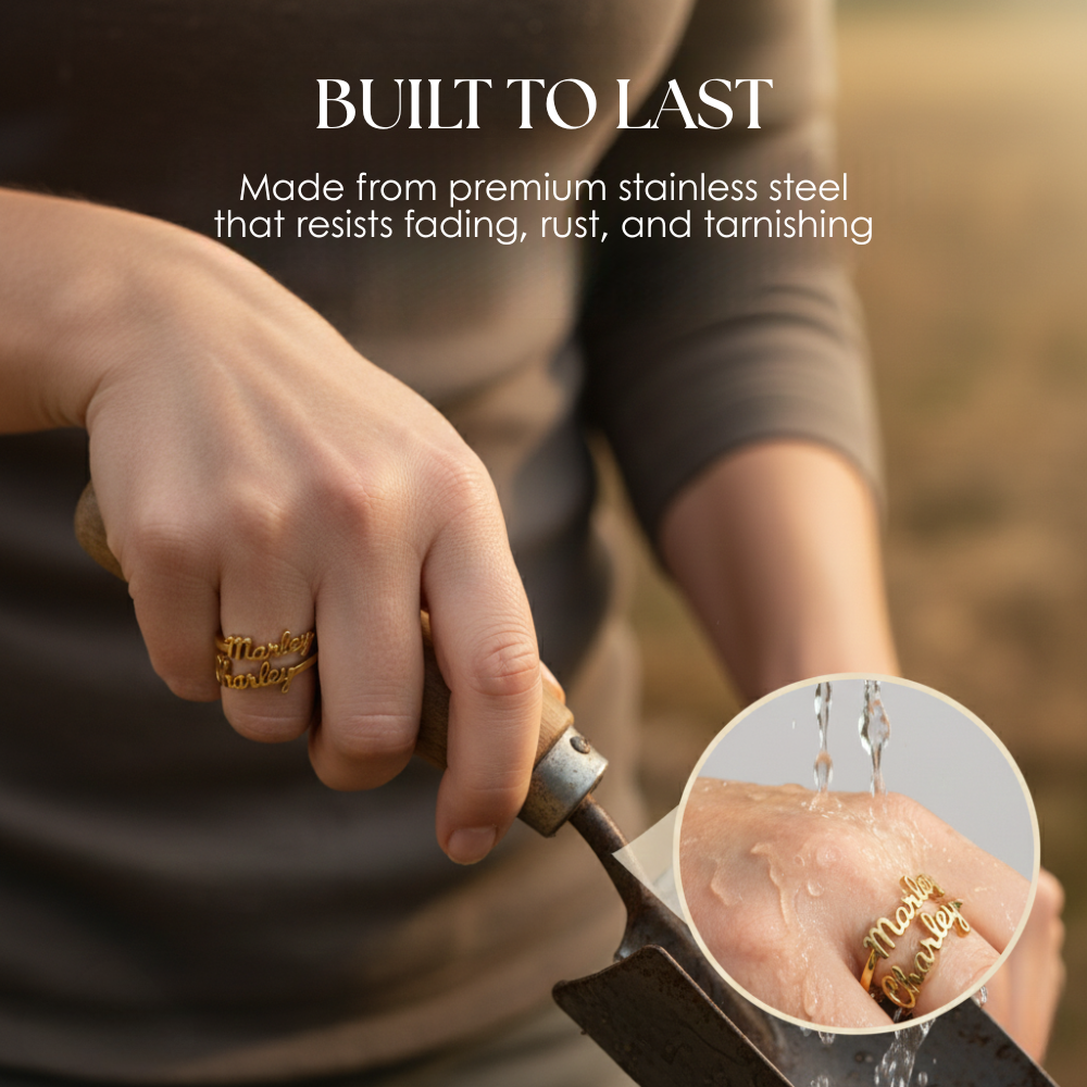 Aurelya™ – Customized Name Ring (50% Off)