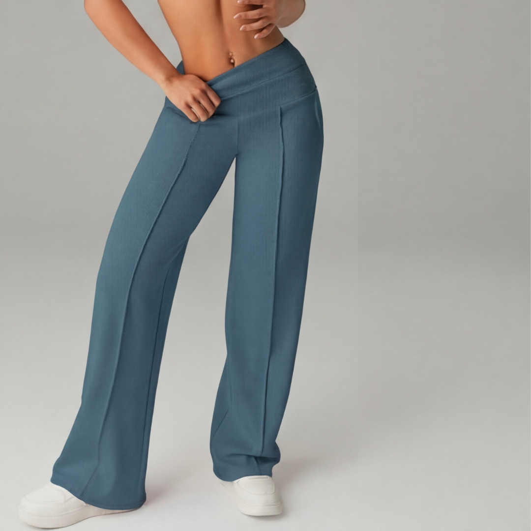 Velessa – Wide Leg High Waist Stretch Pants