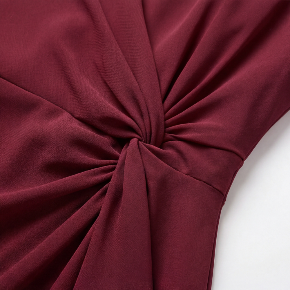 Velara – Women's Gathered Twist-Waist Dress