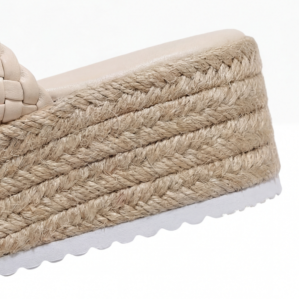 Solara – Braided Platform Wedge Slides