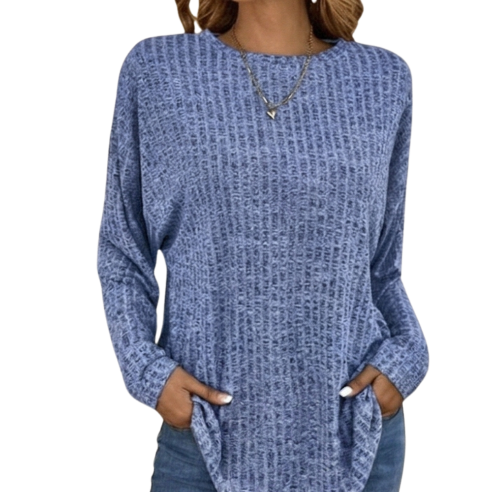 Wovelle™ – Waffle Knit Oversized Sweater