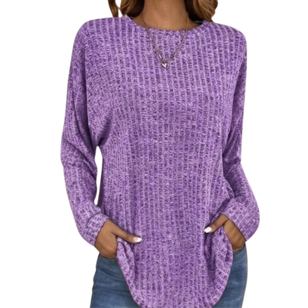 Wovelle™ – Waffle Knit Oversized Sweater