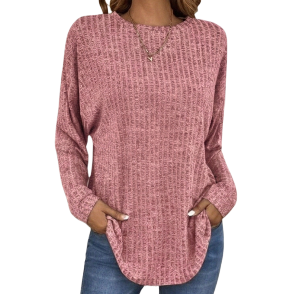 Wovelle™ – Waffle Knit Oversized Sweater