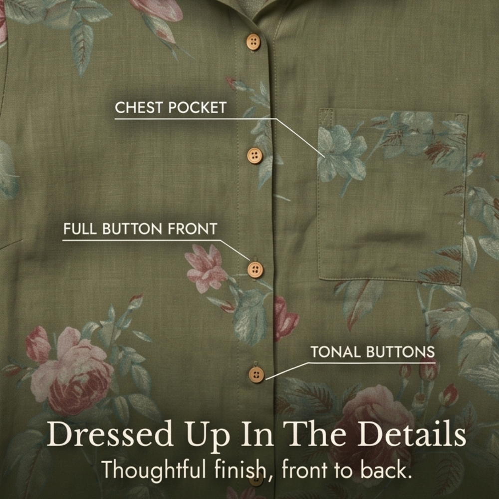 Rosalie – Floral Shirt Dress