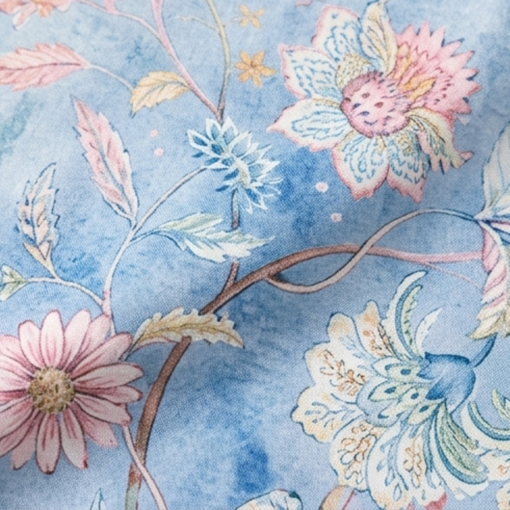 Florenza – Watercolor Floral V-Neck Blouse
