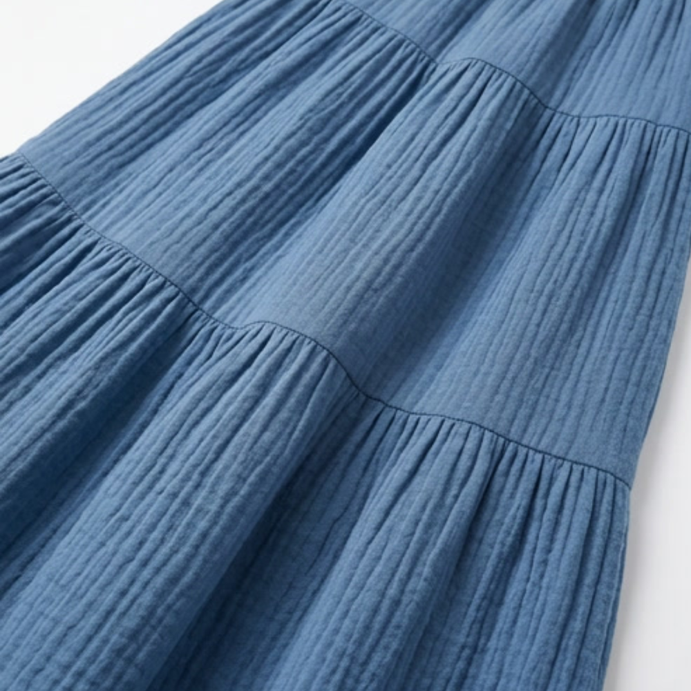 Solavie – Tiered Maxi Skirt and Cami Matching Set