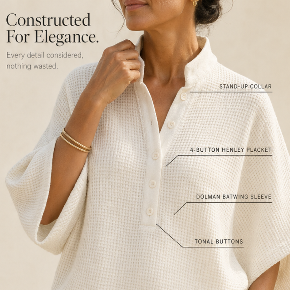Vienelle – Women's Waffle-Knit Two-Piece Set