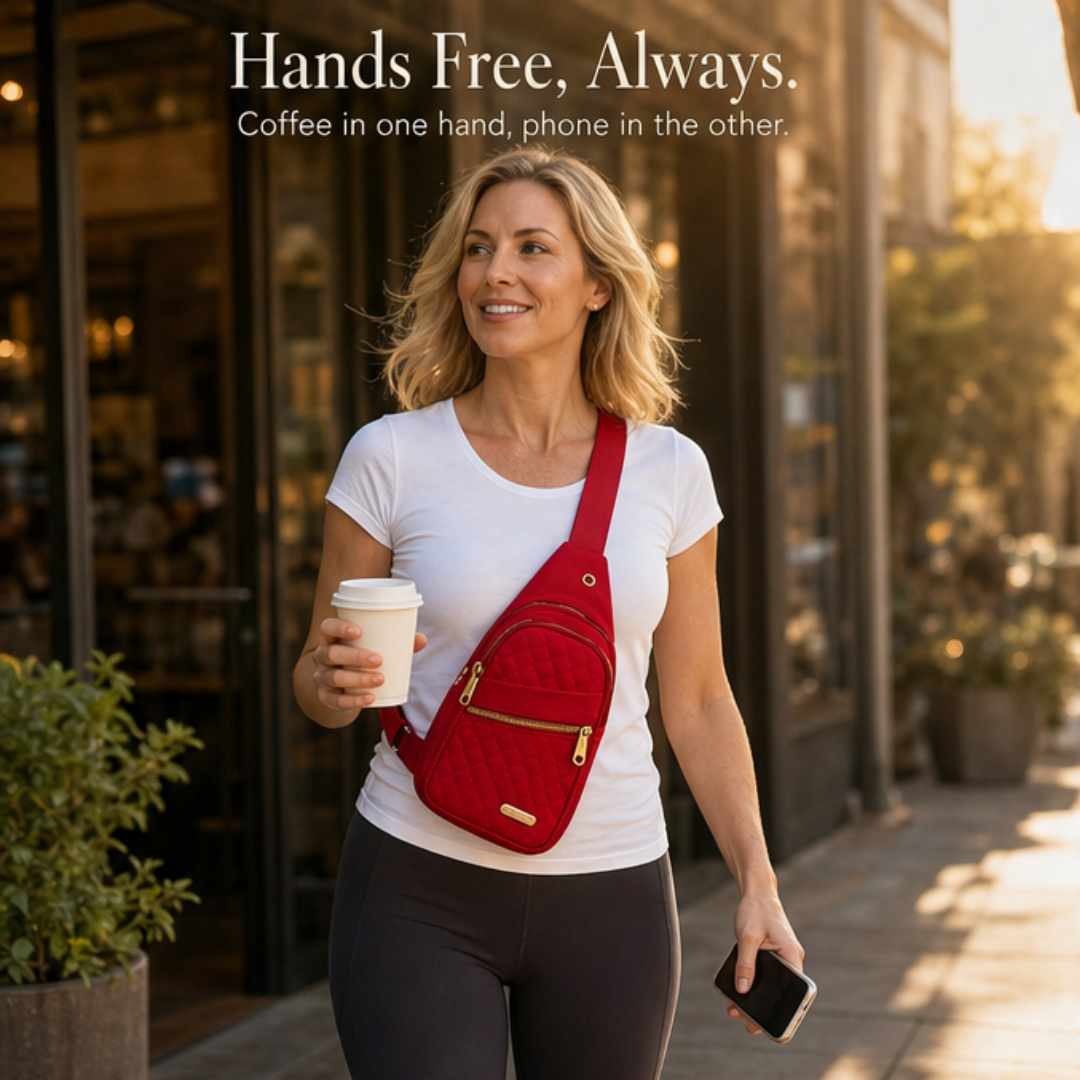 Velora – Quilted Crossbody Sling Bag