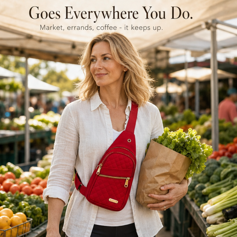 Velora – Quilted Crossbody Sling Bag