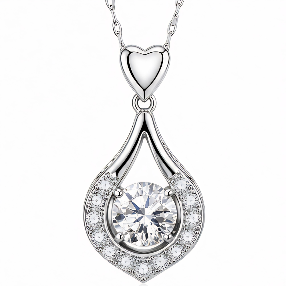 Lunavia – Dancing Stone Teardrop Pendant Necklace