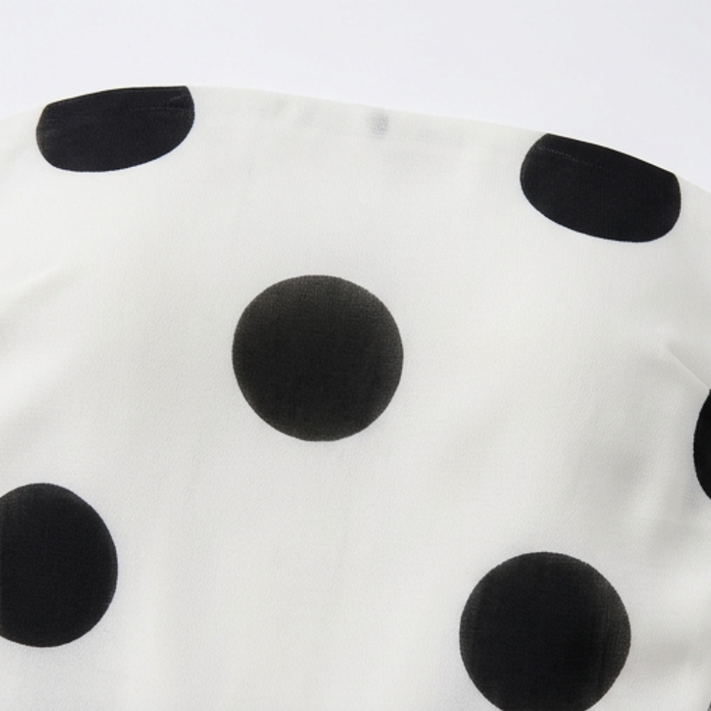Soliana – Women's Sheer Tiered Polka Dot Dress