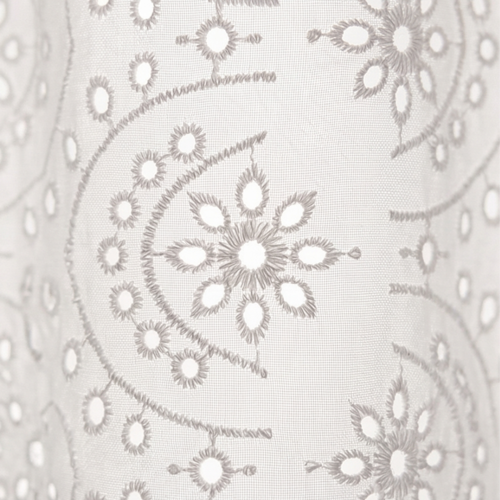Florelle – Embroidered Eyelet Button Blouse