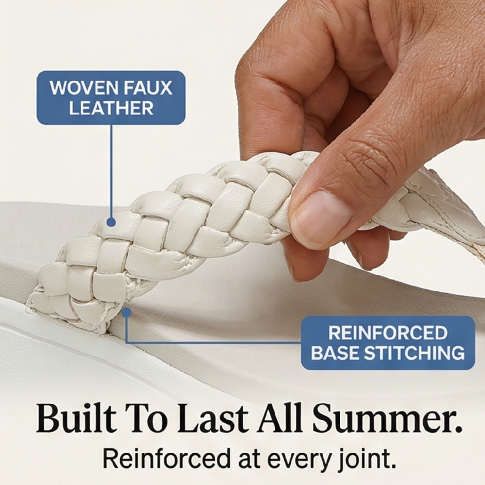 Soléna - Braided Platform Sandal for All Day Comfort