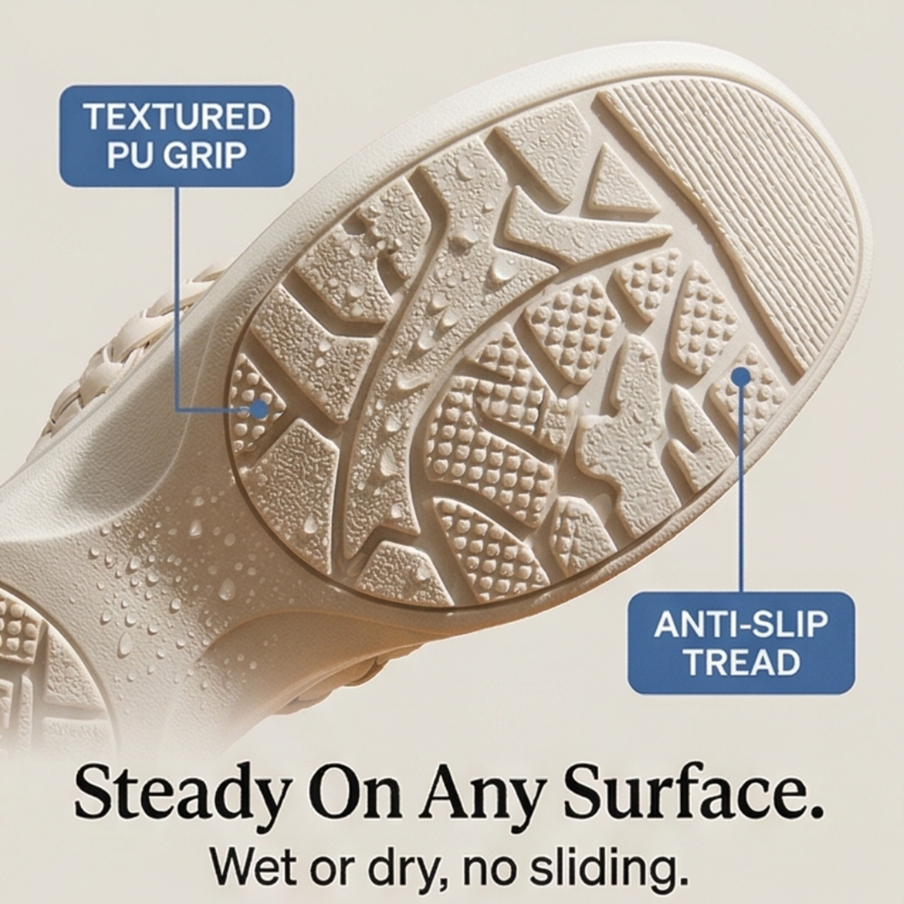 Soléna - Braided Platform Sandal for All Day Comfort