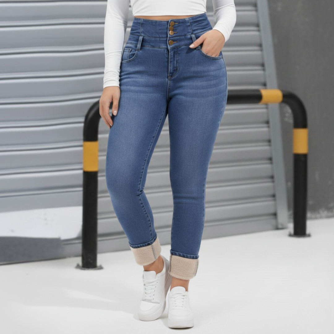 ThermoLyn – Women’s Fleece-Lined Winter Denim Jeans
