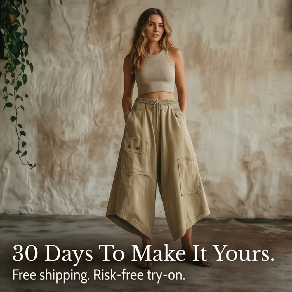 Wearbella – Women's Wide-Leg Cargo Culottes
